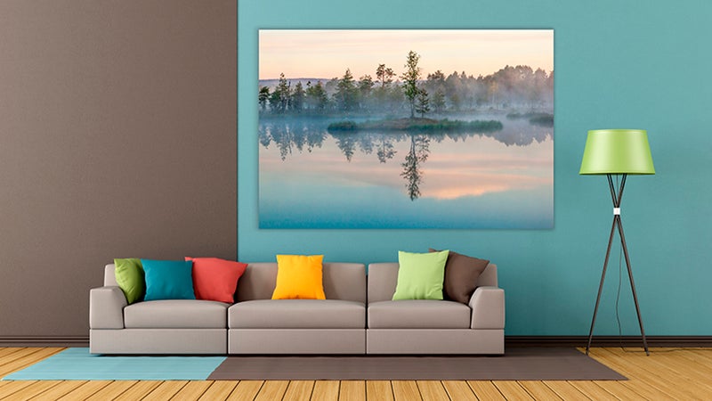 Akustiikkapaneeli Aamusumu Jerisj&auml;rven rannalla 2985