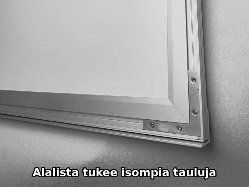 Taulun "naamapuolen" alapuolelle tuleva lista tukee tyylikk&auml;&auml;sti. Kuvapaneeli kiinnitet&auml;&auml;n listan asennuksen j&auml;lkeen.