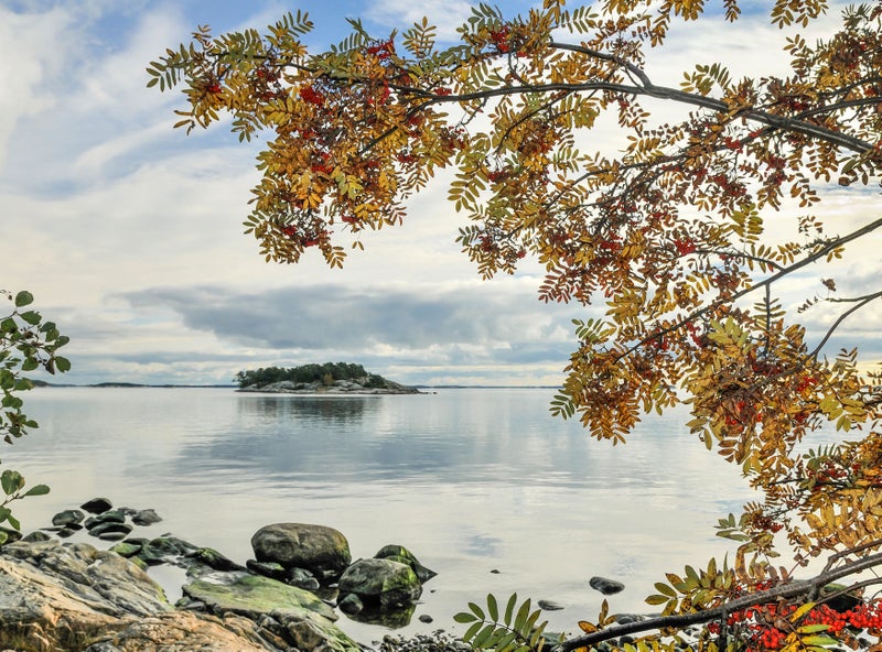 Tyyni syysp&auml;iv&auml; saaristossa